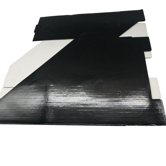 Corrugated Cardboard Paper File Rack Black Magazine Holder Organizer - Picture 3 of 8